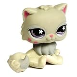 Hasbro - 609 - Littlest Petshop - Petshop Single A - Chat Blanc et Gris