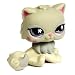 Hasbro - 609 - Littlest  Petshop - Petshop Single A - Chat Blanc et Gris
