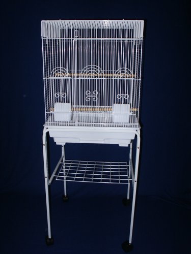 Brand New Bird Birds Cage Cages With Stand On Wheels 18x18x48