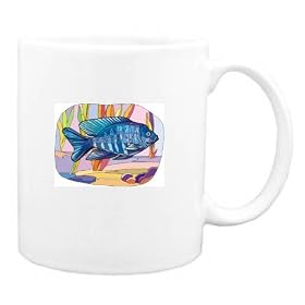 Mug with aquatic, animal, fish by Shopzeus