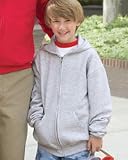 Kids Fleece Zip Front Hooded Sweatshirt