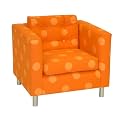 Kid's Modern Polka Dot Chair - Orange
