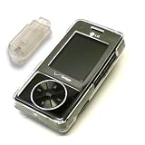 Verizon LG VX8500 Chocolate Translucent Crystal Case Cover with Detchable Belt Clip