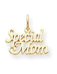 10K Yellow Gold Special Mom Charm Mother Jewelry