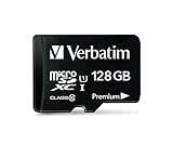 Verbatim バーベイタム 128GB UHS-I microSDHCカード フルHD 高速ビデオ SDアダプター付く(最大読出スピード:300X - 45MB/s)