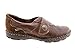 Earth Origins Women's Evelyn Almond Grained Leather & Silk Pig Suede Strap-On Loafers