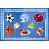 LA Rugs Olive Kids Collection- Go Team!