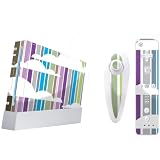Wii 表面保護シール ニンテンドーWii 本体用シールとコントローラー用シール ≪ストライプスカイ≫