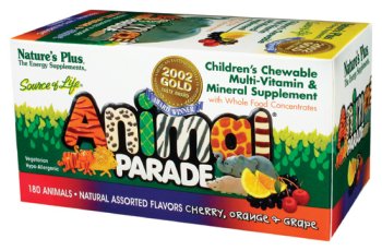 Nature's Plus - Animal Parade - Cherry/Orange/Grape, 180 chewable tablets
