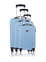 Travel One Set de 3 trolleys rígidos Biwandi (Turquesa)