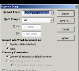 Office Add-Ins for Expense Diary downloadable Software