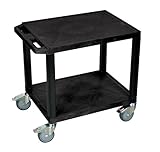 IMAGE OF H. Wilson Tuffy Cart With Chrome Casters Black
