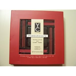 Yankee Candle Incense Sticks and Ceramic Holder (Pomegranate)