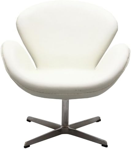 Arne Jacobsen Leather White Swan Wing Lounge Chair