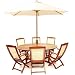 Complete Milano Garden Furniture Paris Highback Set -ivory