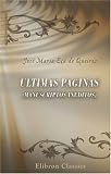 Ultimas paginas: (Manuscriptos ineditos)