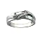 14K White Gold .15CT Diamond Mens Ring