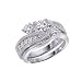 14K White Gold 1/2 ct. Diamond Engagement Set