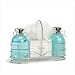 SPA SET GREEN TEA SCENTED SOAPS WIRE CADDY BUBBLE BATH