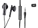HTC OEM 3.5mm Stereo Handsfree Headset Headphones Wired Dual Earphones for HTC MyTouch 4G, One X, Surround, HD7S, Freestyle, Droid Incredible, Status, 7 Pro, Arrive (Fonus Accessory Case with zip is included)