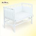 FabiMax Beistellbett Babymax basic wei�, inkl. Matratze und Nest Amelie, 4 Farben zur Auswahl