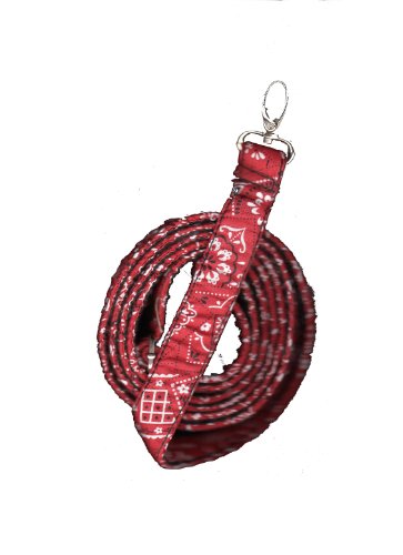 Holster Leash 6-Feet Leash, Red Bandana