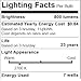 6 Pack Bioluz LED Clear Edison Style Dimmable Filament A19 60 Watt (Uses 7 watts) Soft White (2700K) Light Bulb 6-Pack UL Listed