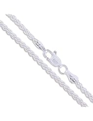 Sterling Silver Wheat Chain 2.5mm Soild 925 Italy New Foxtail Spiga Necklace 30"