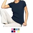 Anvil Ladies' Short Sleeve 1x1 Rib Scoop Neck T-Shirt - (0413AN)