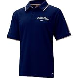 Nike Pittsburgh Panthers Navy Blue Classic Dri Fit Short Sleeve Polo
