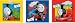 Kitchen & Housewares : Thomas the Tank Engine 3 Art Squares NEW DESIGN FOR 2008