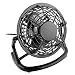 Black PC USB Retro Office Desk Fan - PC, Laptop, Mac
