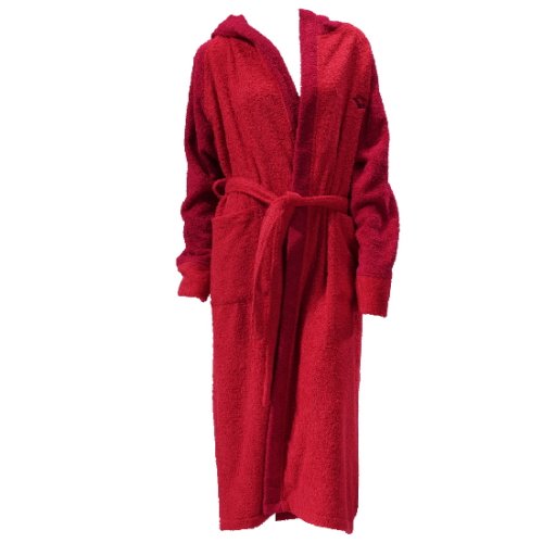 Arena Bademantel Bicolor, red pepper/ red
