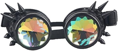 Retro NEW CYBER Vintage STEAMPUNK GOGGLES&amp;Glasses Bling Lens Rustic Goth FOR COSPLAY PARTY