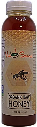 Vie Saine Organic Raw Honey - 100% Pure Wildflower, Raw, Certified Organic and Non-GMO Verified
