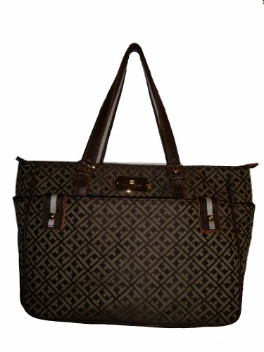WOMENS TOMMY HILFIGER EW (CHOCOLATE) 18X11X4.5