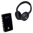 Pyle Wireless Headphones and Amplifier Package - PIH20 UHF Wireless Headphones with iPhone/iPod Dock Transmitter and Aux Input - PHE7AB USB DAC Headphone Amplifier