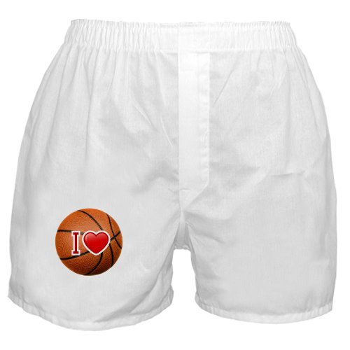 Artsmith, Inc. Boxer Short (Shorts) I Love Basketball - Medium