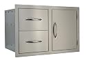 Sole Gourmet 20" X 30" Stainless Steel Door/drawer Combo