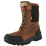 LEVI'S Jeans Foxhound Mens Warm Fleece Lined Winter Lace Up Leather Snow Duck Toe Boots Shoes... 