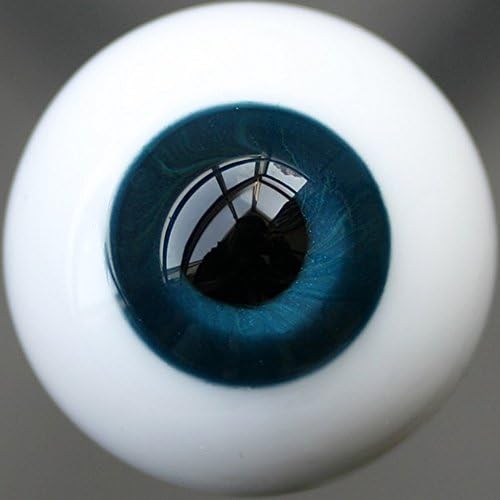 Glass Eyes for BJD Doll Dollfie Pupil Eyes Outfit (14mm, Dark Blue)