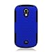 Aimo Wireless Progressive Hybrid Gummy Mesh Defense Case for Samsung Galaxy Light T399 - Retail Packaging - Black/Blue