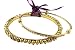 Bracelet - B236 - 3 pc Indian Style Bangle Set (70mm) ~ Gold Tone