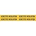 Brady 7019-4, 93461 Self-Sticking Vinyl Pipe Marker, (Pack of 50 Cards)