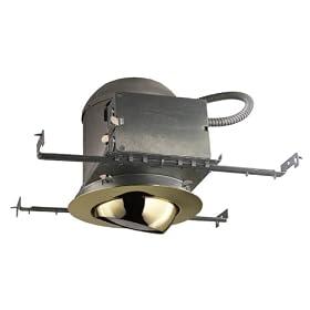Cooper Lighting P201ICPB One-Light 6-Inch Recessed Ceiling Light Fixture Kit with IC... by Halo