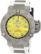 Invicta Mens 1588 Subaqua Noma Iii Yellow Dial White Silicone Watch from Invicta