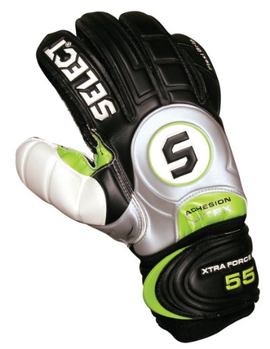 Select Top Grip Goalie Glove(Black/White/Green)