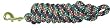Hamilton Poly Lead with Bolt Snap, Black Confetti Pattern, 5/8" Thick x 10' Long