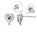 Women Earrings Heart Diamond Cubic Zirconia Stud Earrings for Women Earrings Studs Fashion Jewlery Ear Studs