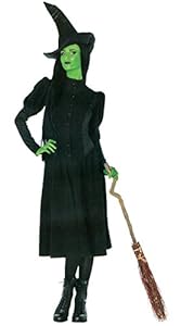 Leg Avenue Women's Wicked 2 Piece Elphaba Witch Costume, Black, Small
